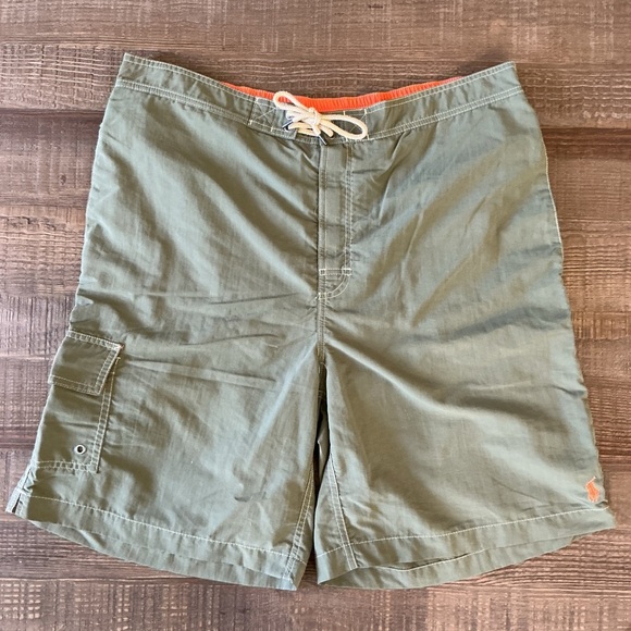 Polo Ralph Lauren Men’s Solid Kailua Swim Trunks Lounge wear Olive Green XL - Picture 1 of 8